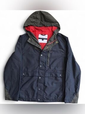 Tommy Hilfiger Hooded Lightweight Jacket | Size Large